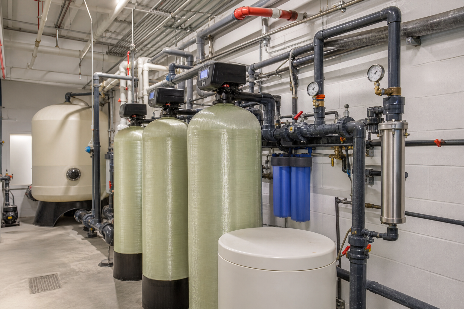 Managed commercial property mechanical room